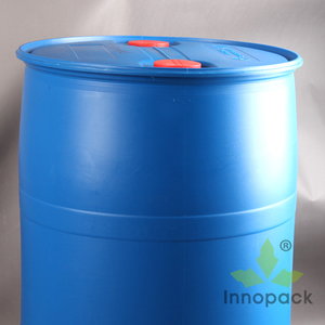 Tambour en plastique bleu de 200 litres, capacité en eau de 210 litres, avec bouche fermée - Product Image 3