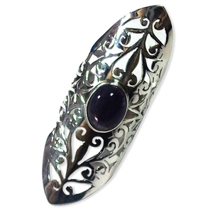 Bagues en argent améthyste, bijoux, vente en gros, 925 Sterling - Product Image 4