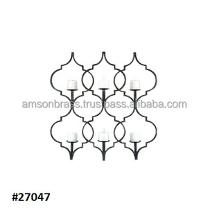 Bougeoir décoratif à Six colonnes, 20 pièces, support de bougie murale en métal - Product Image 1