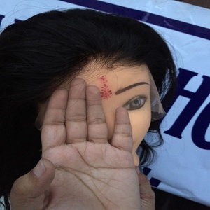 Vente directe d'usine brut non traité indien vierge Remy pleine dentelle perruque Clip armure bouclés ondulés Styles droits expédition prioritaire - Product Image 5