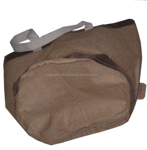 Cesta de Almacenamiento de Ropa Mediana de Yute Ecológica Lowellcraft con Asas de Cuerda e Interior Laminado, Diseño Rectangular Simple - Product Image 4