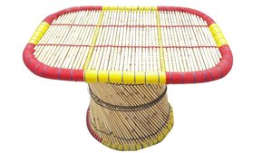 Ensemble de canapé en rotin avec accoudoirs, style moderne et écologique, 2 places, ensemble de canapé en bambou pour salon - Product Image 6