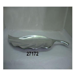 Assiette à salade décorative en aluminium de style unique haut sur demande avec brillant poli - Product Image 1