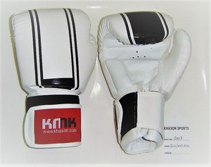 Venta al por mayor KHASON Modelo 3026 Guantes de Boxeo Profesionales Personalizados de Cuero de Vaca para Cierre Logo Diseñado para Entrenamiento - Product Image 4