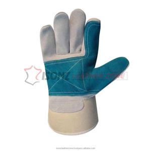 Guantes de Trabajo de Seguridad ISONZ Leather Zone, Doble Palma de Cuero Vacuno, con Funciones Anti-Impacto, Anti-Corte y Antideslizantes - Product Image 3