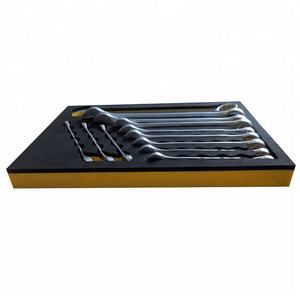 Juego de llaves de acero cromado de 12 piezas al por mayor, llaves combinadas de 6 a 32 mm con fuerte embalaje de espuma EVA para uso doméstico e industrial - Product Image 1