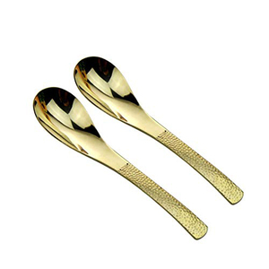 Hammered Brass Plated Stainless Steel <b>Soup</b> <b>Spoon</b> - Product Image 1