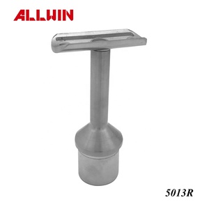 Support d'angle réglable en acier inoxydable de style moderne pour main courante, design rond modulable pour escaliers, terrasses et rampes d'hôtel - Product Image 4