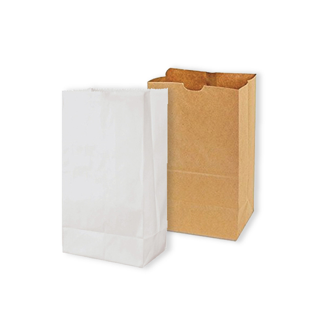 PAPER BAG SOS (WHITE/BROWN)