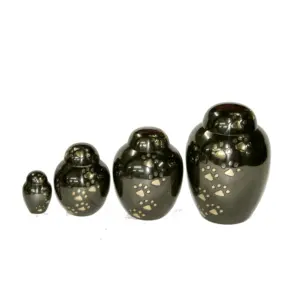 Exclusive Design Hot Sale Brass pet cremation urns with paw print