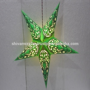 Lanternes étoiles en papier indiennes en gros Hot Trending Luxury Decor Mix Match Designs Lanternes/lampes étoiles en papier de Noël en gros - Product Image 3