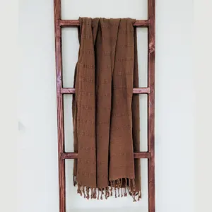 Bodrum Peshtemal Turkish Towel - Brown - 40 × 70インチ100 × 180センチメートル、ストーンウォッシュ品質余分なソフト、素朴な自由奔放に生きる。