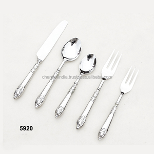 Couverts argentés en laiton massif Ensemble de 5 pièces - Product Image 1