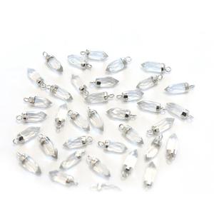 14k & 18K mạ vàng nhỏ Spike Hình dạng mặt dây chuyền 16-18mm tinh thể thạch anh đá quý tự nhiên đồ trang sức phát hiện April Birthstone - Product Image 4