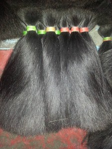 Extensiones de cabello indio de grado de onda recta sedosa virgen cruda de gran tamaño de doble estiramiento entrega rápida no Remy del mercado chino - Product Image 6