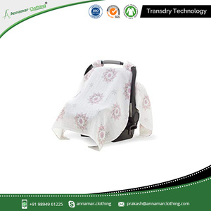 Private Label Muslin Baby Car Seat Cover Made in India - Product Image 4