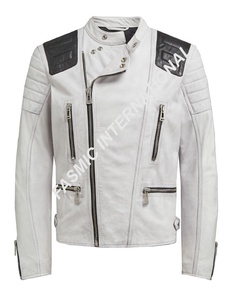 Real หนังนิ่มหนังแฟชั่นสไตล์ Ribbed Jacket - Product Image 4