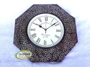 INAM'S Best Craft Reloj de pared de aspecto antiguo/Reloj de pared de madera decorativo y de diseño hecho a mano - Product Image 3