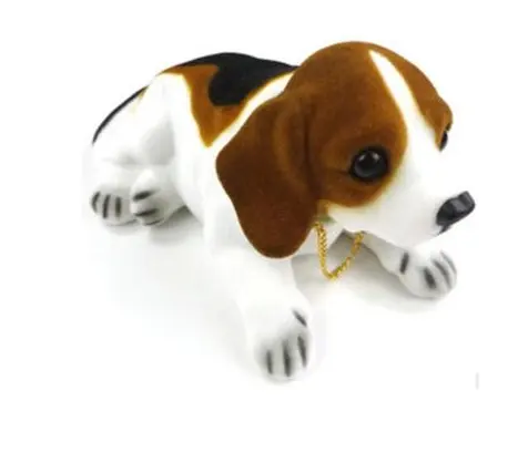 Leuke Simulatie Huisdier Pop Hars Knikken Slapen Hond Puppy Auto Dashboard Decor Feng Shui Custom Art & Collectible Liefde Schilderen