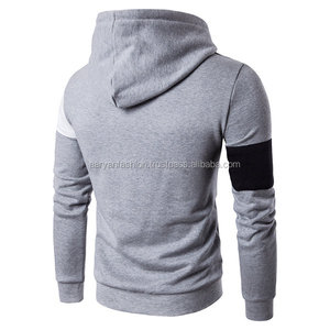 Pulls à capuche en polyester/coton pour hommes pulls doublés de couleurs pour l'hiver jogging tricoté anti-rides - Product Image 2