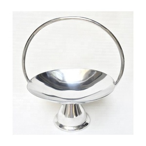 Trending Modern Aluminum Flower <b>Vase</b> <b>Light</b> Grey Tabletop Size 26X17X29 CM <b>for</b> Wedding Decor - Product Image 1