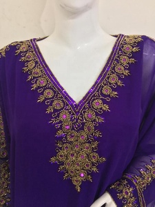 Nouvelle Collection Modeste Caftan Robes Dubaï Style Long Luxe Perlé Mode Islamique Automne Fleurs Embelli Abayas Caftan - Product Image 4