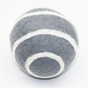 Artisans népalais feutré à la main écologique chien jouets à mâcher nouvelle-zélande laine tête d'animal boules cadeau pour les amoureux des chiens - Product Image 2