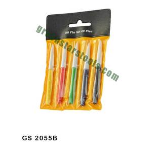 Juego de 5 engrasadores de acero inoxidable para relojes GS 2055B Herramientas de joyería en bolsa - Product Image 1