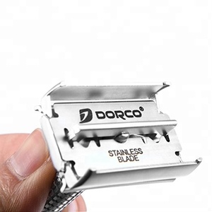 มีดโกนสำหรับผู้หญิงทำจากสแตนเลสมีที่จับโลหะเป็นรูปผีเสื้อเปิดได้สองขอบใบมีดสำหรับโกนหนวดและใบหน้า - Product Image 4