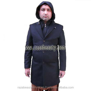 Ventes chaudes 2027, blazer en laine écologique à capuche pour homme de haute qualité - Product Image 6