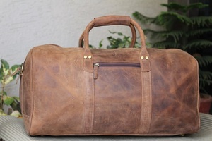 กระเป๋าเดินทางหนังแท้ธรรมชาติทำด้วยมือกระเป๋าเดินทางสำหรับทุกเพศ - Product Image 3