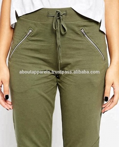 Pantalones de chándal de rizo francés al por mayor baratos a granel con Bolsillo grande, pantalones de sarga de algodón transpirables para mujer - Product Image 4