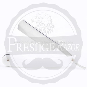 Customized Packaging Men's Double Edge <b>Butterfly</b> Shaving Straight Razor with Brass Handle for Barbers - Product Image 4