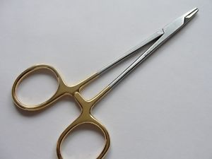 Porte-aiguilles manuel Hegar-Baumgartner TC 13/14 cm en acier inoxydable avec inserts en carbure de tungstène, certifié CE Classe II, garantie 1 an - Product Image 5