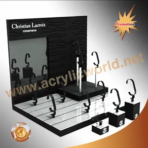 Caja de exhibición de acrílico con Clip C para reloj de pulsera, estante, Perspex, joyería con Base sólida, pantallas de reloj - Product Image 1