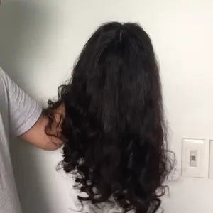 Alta qualidade 100% bonito completo cabelo humano extensões peruca do laço melhor preço por atacado