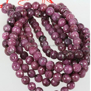 Cuentas de piedra rubí zoisita collar hebras joyería suelta suave piedra preciosa cuentas redondas cristal piedra natural mayorista - Product Image 5