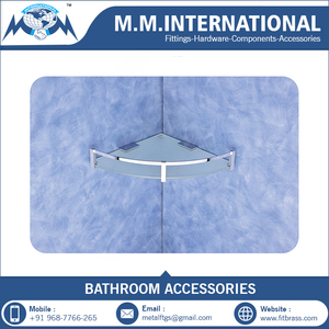 Étagère décorative en verre anti-poussière robuste fabricant d'accessoires de salle de bain - Product Image 2