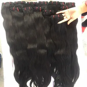 Wholesale Aliexpress top quality indian human hair Free Shipping 1b# Indian Straight Human Hair