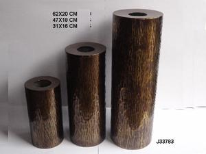 Florero acanalado con forma de botella cuadrada en acabado Gris lavado en hoja de aluminio y estilo martillado decoración del hogar artesanías de Metal indio - Product Image 6