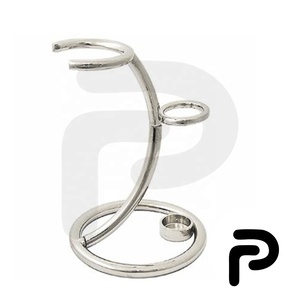 Support de rasoir en métal chromé, support de rasage - Product Image 1