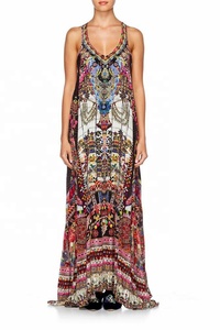 Kurta Recta con Estampado Digital / Kaftan para Fiestas / Kaftan con Estampado Digital para Uso Diario para Mujer - Product Image 4