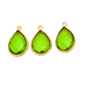 Latest Design Multi Gemstone <b>Silver</b> Bezel Pear Pendant - Product Image 2