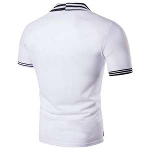 เสื้อโปโลผู้ชายแฟชั่นใหม่สไตล์ลำลองทรงเข้ารูปแขนสั้นจากบรัสเซลส์  เสื้อโปโลแท้แขนสั้นทรงเข้ารูป - Product Image 4