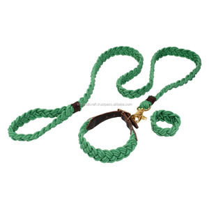 Colección Rosa de Moda: Collar Clásico Náutico de Cuerda para Perro, Correa/Correa de Paseo Náutica, Regalo Ideal para los Amantes del Estilo Náutico - Product Image 1