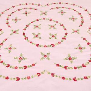 Drap de lit Double coton rose pétales rouges, nouveau style Floral, fait main de la meilleure qualité, avec deux housses d'oreiller, - Product Image 2