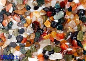 Décor d'aquarium en pierre naturelle de haute qualité puces de graviers fantaisie polychromes cailloux polis Premium pour l'extérieur pour les aquariums - Product Image 4