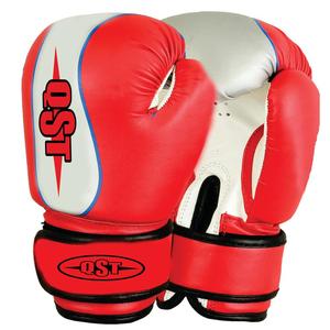 ถุงมือชกมวยแบบมืออาชีพถุงมือฝึกมวยไทยน้ำหนักแบบหนัง PU มีสายรัดขนาด8ออนซ์ - Product Image 5
