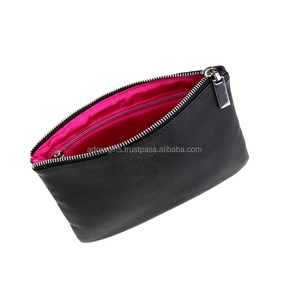 Black <b>Leather</b> <b>Toiletry</b> <b>Bag</b> for Ladies on Best Wholesale Price - Product Image 1