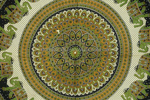 New Black and <b>Cream</b> Elephant Tapestries - Product Image 3